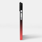 Red Black Ombre Business Logo en sociale media iPhone Hoesje (Linkerkant)