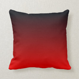 Red Black Ombre Kussen