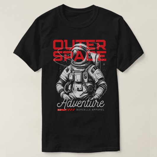 Red & Black Outerspace Vision Tee T-shirt (Design voorkant)
