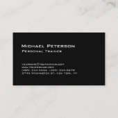 Red Black Personal Trainer Fitness Visitekaartje (Achterkant)