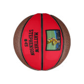 Red Black Photo Basketball Ball Basketbal (Verticaal)