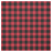 Red & Black Plaid Gingham Stof (Swatch)