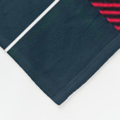 Red & Black Plaid Personalized Name Fleece Deken (Hoek)