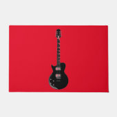 Red Black Pop Art Electric Gitar Deurmat (Voorkant)