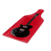 Red Black Pop Art Electric Gitar Snijplank (Hoek)