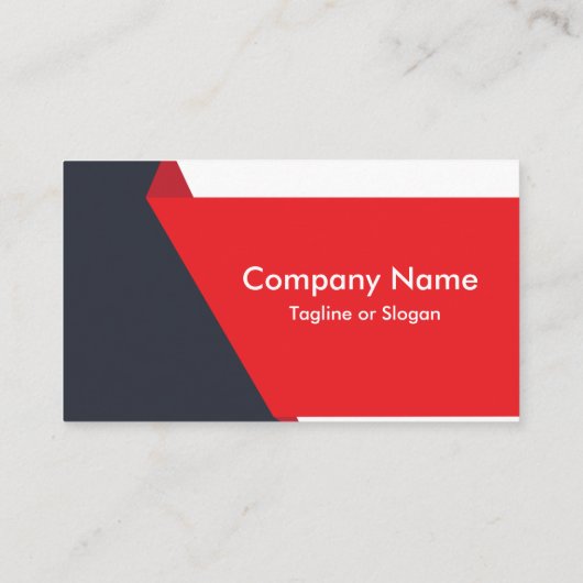 Red Black Professional Visitekaartje (Achterkant)