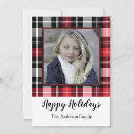 Red Black Pset Feestdagenkaart