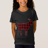 Red Black Pset Goat Lover Farmer Matching Family T-shirt (Voorkant)