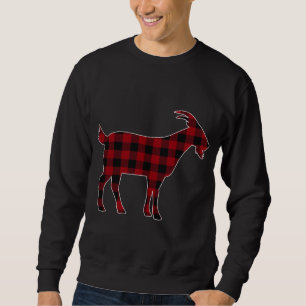 Red Black Pset Goat Lover Farmer Matching Family Trui