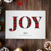 Red Black Pset Joy-kaart met Logo kerstkaart Kaart