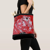 RED&BLACK SCRIBBLE: Tasche Tote Bag (Dichtbij)