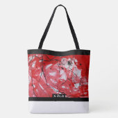 RED&BLACK SCRIBBLE:  TOTE BAG (Achterkant)