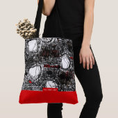Red&Black Scribble, Tragetaschen Mit Langen Träger Tote Bag (Dichtbij)