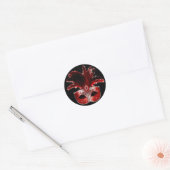 Red Black & Silver Masquerade Party Sticker (Envelop)