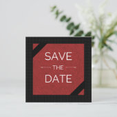 Red Black slaat de datum op Save The Date (Staand voorkant)