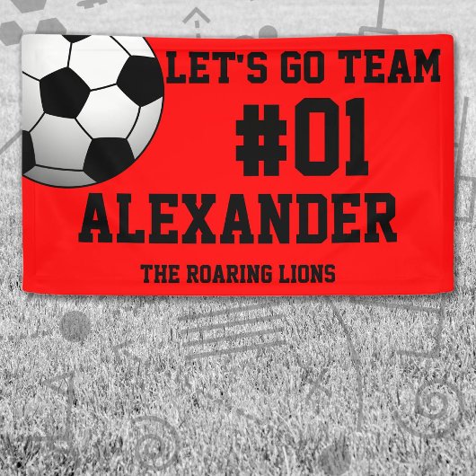 Red Black Soccer Team Spandoek