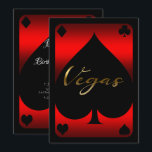 Red & Black Spade Casino Las Vegas 21e verjaardag Kaart<br><div class="desc">Aanpassen voor elke gebeurtenis</div>