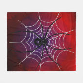 Red Black Spider Throw Blanket Fleece Deken (Voorkant (Horizontaal))