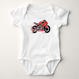Red Black Sport Motorcycle  Romper