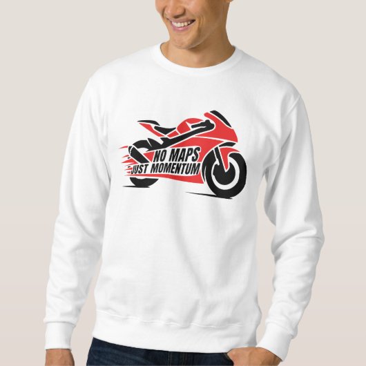 Red Black Sport Motorcycle  Trui (Voorkant)