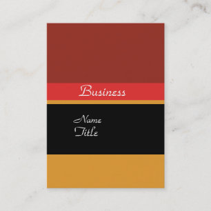 Red Black Stripes Custom Colors Trendy Personal Visitekaartje