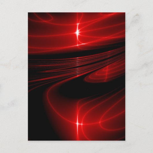 Red Black Swirl Briefkaart (Voorkant)