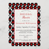  Red Black Symbols Vrijgezellenfeest Kaart (Voorkant / Achterkant)