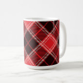 Red Black Tartan Koffiemok (Voorkant rechts)