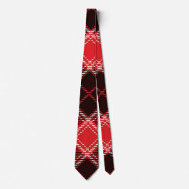 Red Black Tartan Stropdas