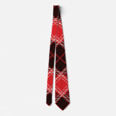 Red Black Tartan Stropdas (Achterkant)