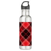 Red Black Tartan Waterfles (Voorkant)