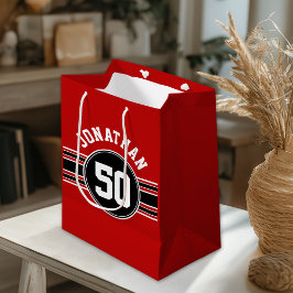 Red Black Team Jersey Fan Gear Medium Cadeauzakje