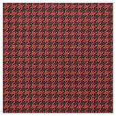 Red Black Textured Houndstooth Geometric Pattern Stof (Swatch)