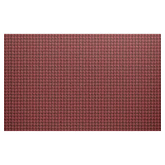 Red Black Textured Houndstooth Geometric Pattern Stof (Yard (91,4 cm))