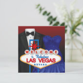 Red Black Tuxedo staat voor verjaardagsfeestjes Kaart (Staand voorkant)