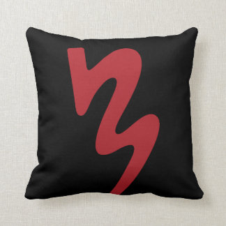 Red & Black Two Sided Batavia Marching Logo Pillow Kussen