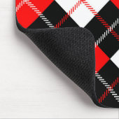 Red Black White Argyle Pset Muismat (Hoek)