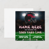 Red Black White Atlanta Football Team Verjaardag Kaart (Voorkant / Achterkant)