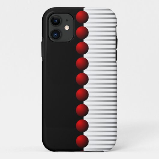 Red Black White en grijs Abstract Case-Mate iPhone Case (Achterkant)