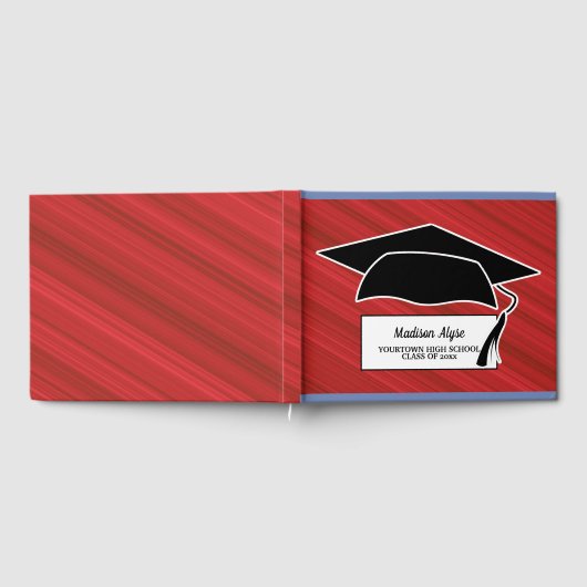 Red Black White Gradup Gastenboek (Volledig)