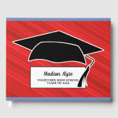Red Black White Gradup Gastenboek (Voorkant)