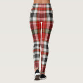 Red Black White Green Giant Tartan Pset Leggings (Achterkant)
