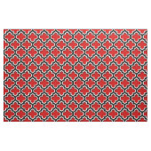 Red Black White Moroccan Quatrefoil Pattern #5DS Stof (Fat Quarter)