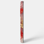 Red Black White Oil Paint Print Samsung Galaxy Hoesje (Achterkant horizontaal)