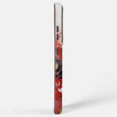 Red Black White Oil Paint Print Samsung Galaxy Hoesje (Rechterkant)