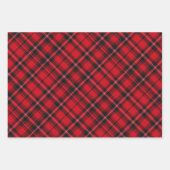 Red, Black & White Plaid Inpakpapier Vel (Voorkant)