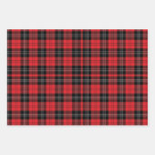 Red Black White Tartan Buffalo Pset Trendy Inpakpapier Vel (Voorkant)