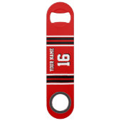 Red Black White Team Jersey Speed Flessenopener (Achterkant)
