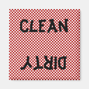 Red Black White-wasmachine Magnet