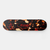 Red Black White Yellow  Persoonlijk Skateboard (Horizontaal)